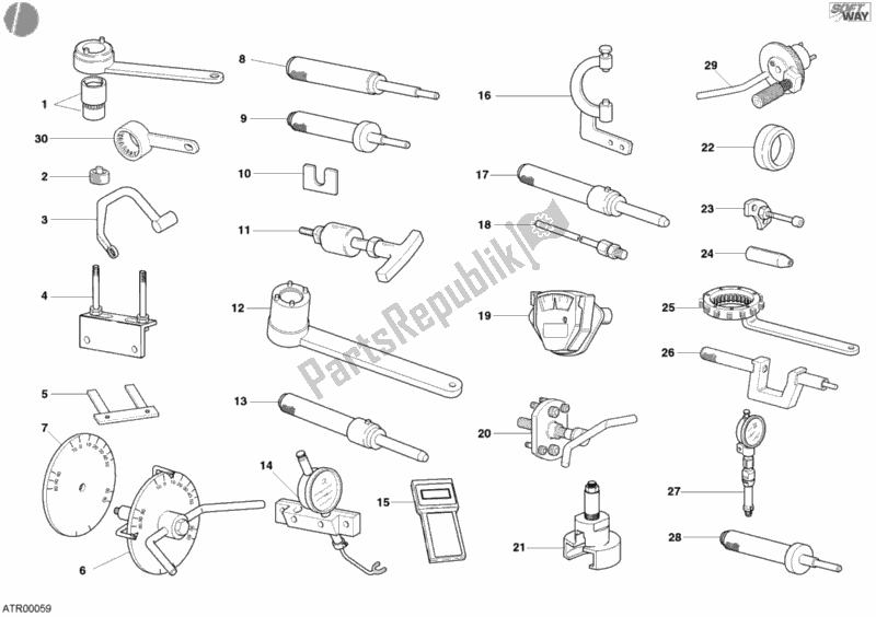 Todas las partes para Herramientas De Servicio De Taller, Motor de Ducati Sport ST4 S 996 2003